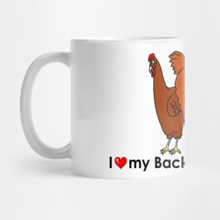 I Heart my Backyard Chickens Mug